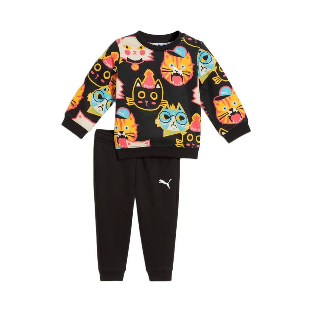 PUMA MINICATS MOODY CAT AOP CREW SET INF