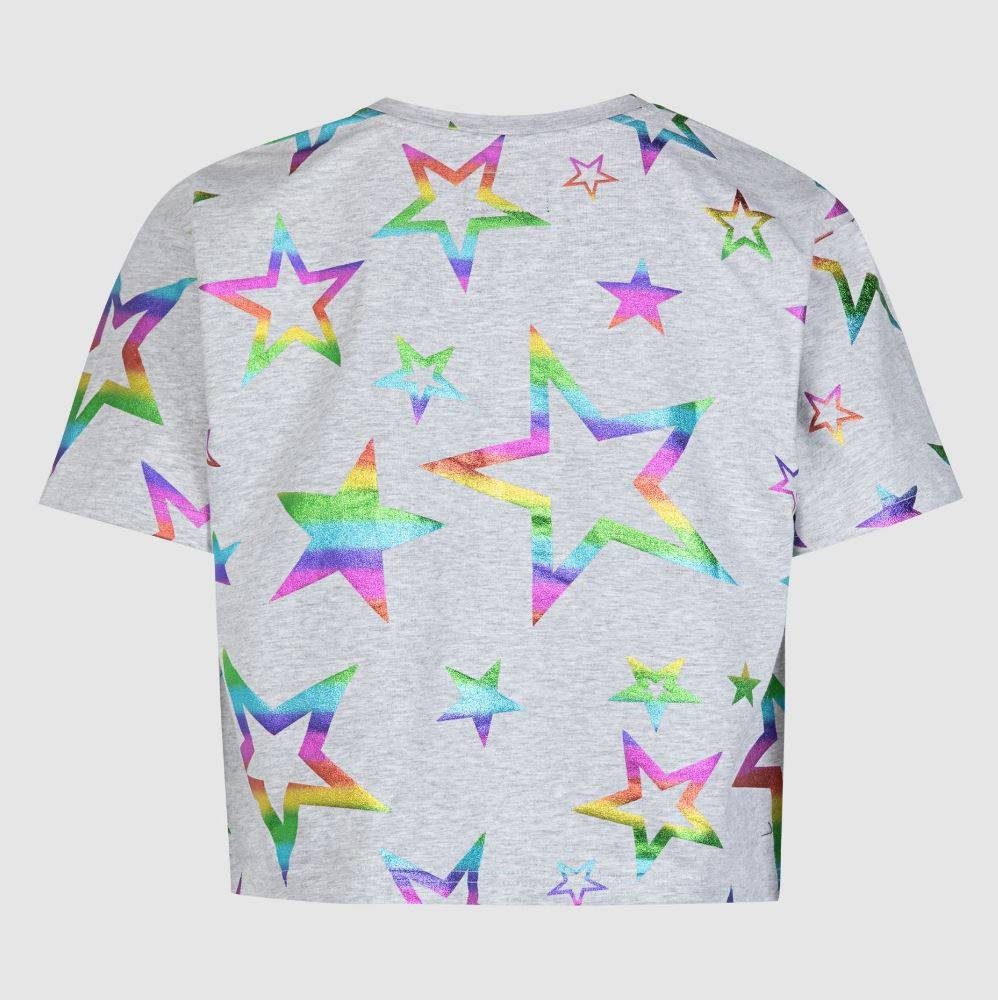 CONVERSE GIRLS PRINTED SHINE BOXY TEE