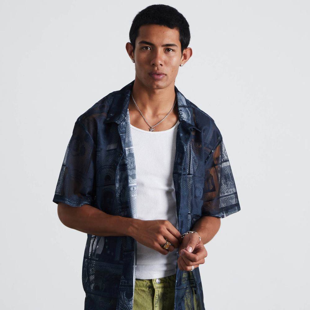HUF GLOBAL CURRENCY S/S LACE SHIRT