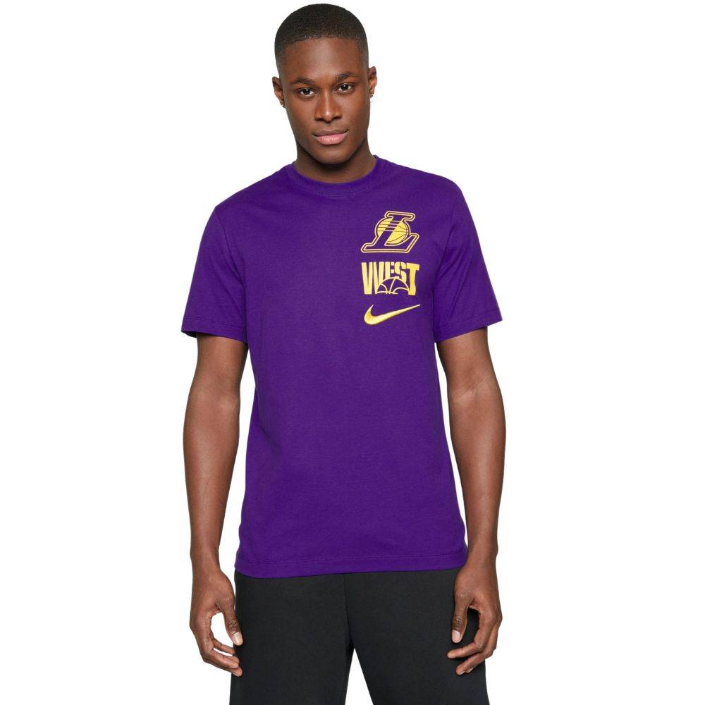 NIKE NBA LOS ANGELES LAKERS BLOCK TEE