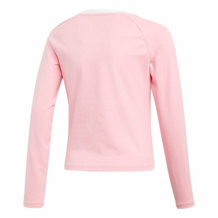 ADIDAS GIRLS 3-STRIPES CROPPED TEE