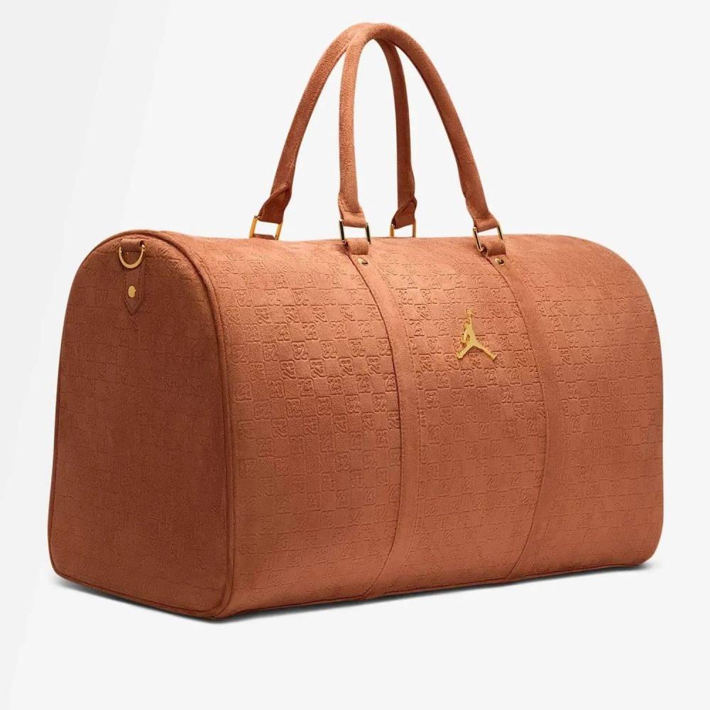 NIKE JORDAN SUEDE MONOGRAM DUFFLE