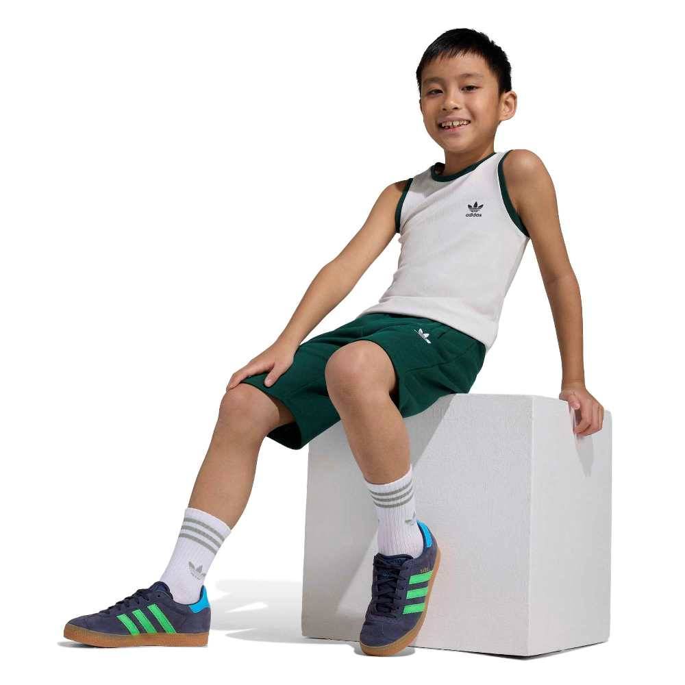 ADIDAS ORIGINALS LITTLE BOYS REGULAR RIB SHORT TANK SET
