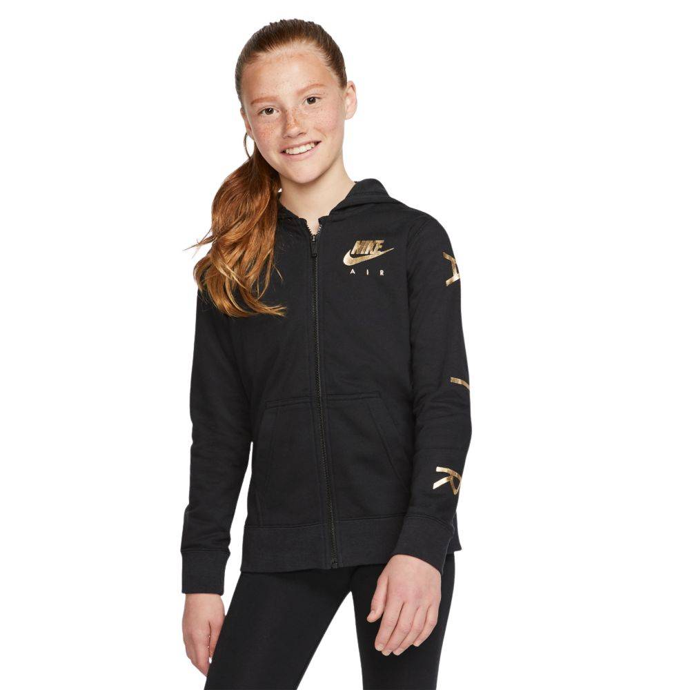 NIKE GIRLS SPORTSWEAR AIR FLEECE FULL ZIP HOODIE