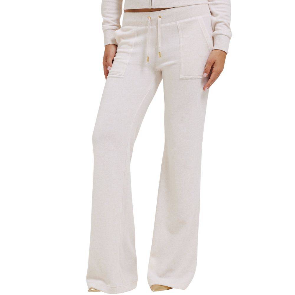 JUICY COUTURE LAYLA LOW RISE CLASSIC VELOUR FLARE POCKET TRAKCPANT