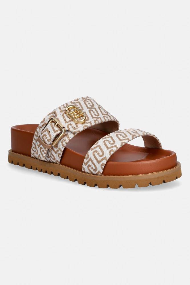 LIU JO LIVIA 02 - MONOGRAM JACQUARD SANDAL