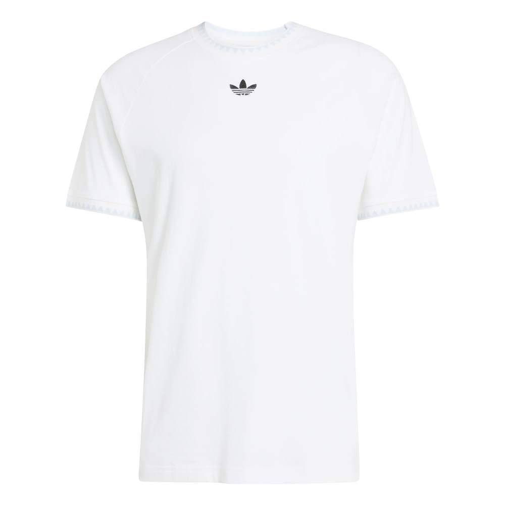 ADIDAS ORIGINALS CHEST STRIPES ENGINEERED COLLAR TEE