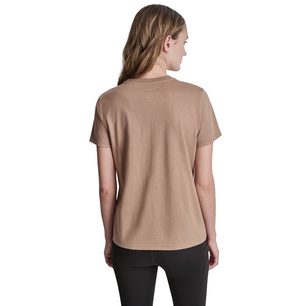 DKNY EMBOSSED LOGO TEE