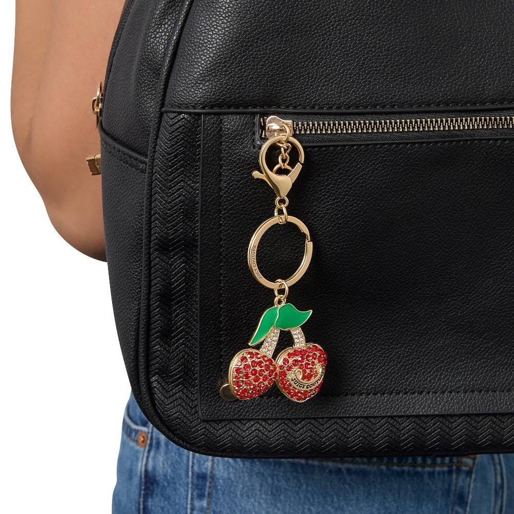 JUICY COUTURE FUCTIONAL KEYCHAIN CHERRY CHARM