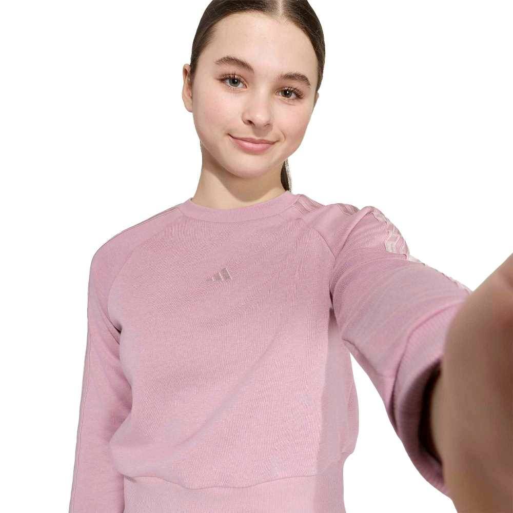 ADIDAS GIRLS SATIN SWEATSHIRT