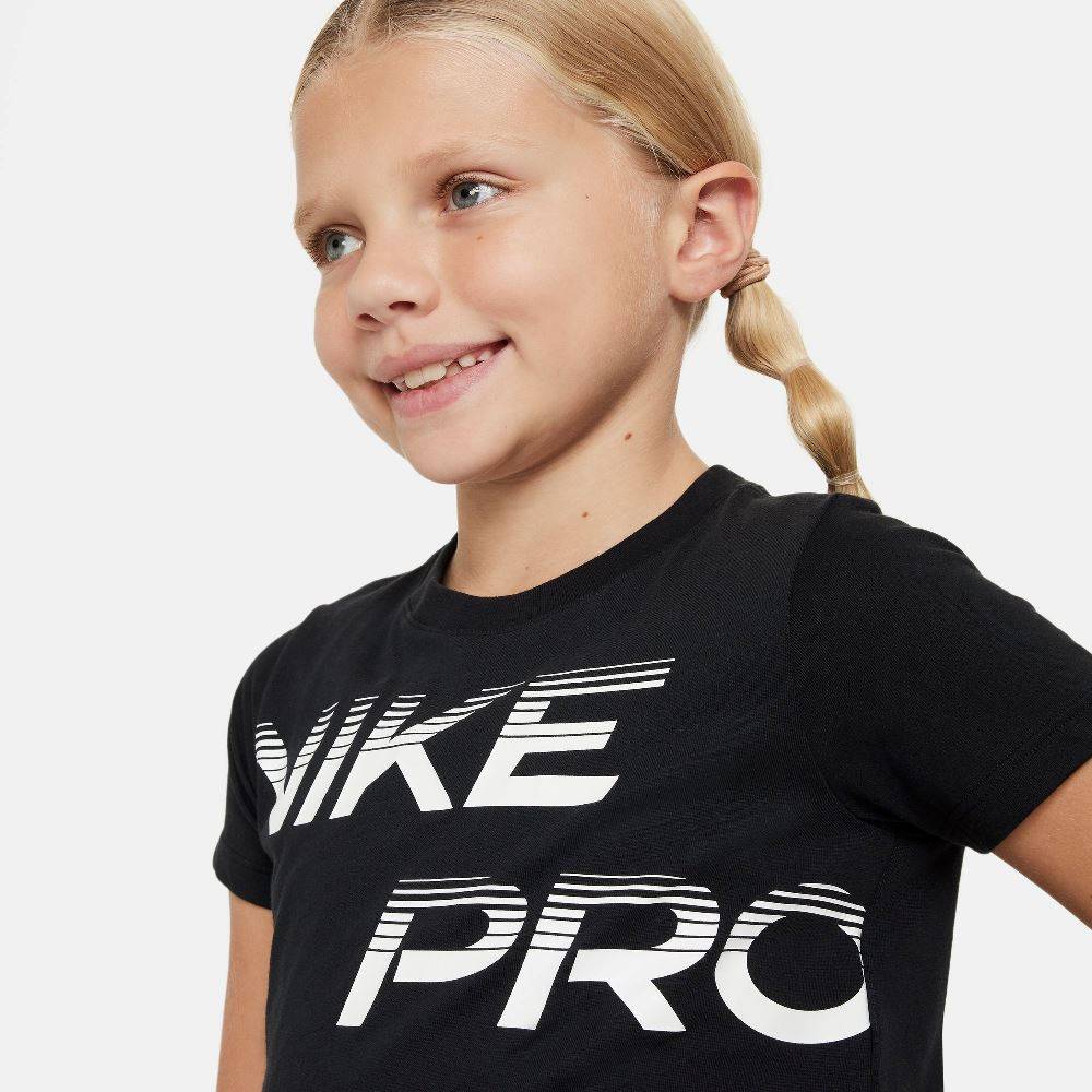 NIKE GIRLS DRI-FIT DFCT CROPPED TOP