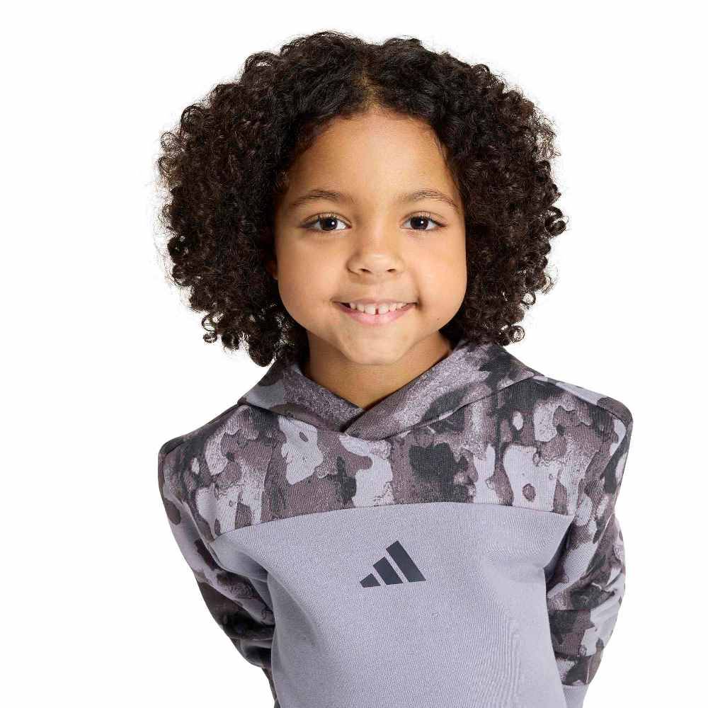 ADIDAS LITTLE KIDS SEASONAL ESSENTIALS HOODED FLEECE JOGGER SET
