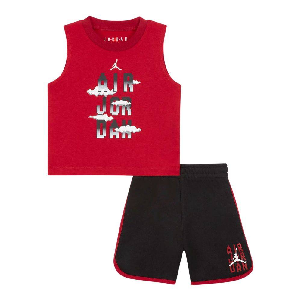 NIKE JORDAN INFANT PIXEL FLIGHT TANK AND SHORT SET