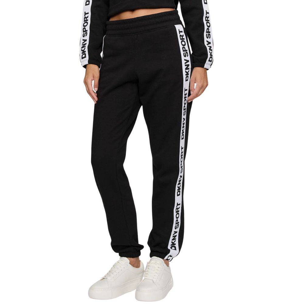 DKNY LOGO TAPE HIGH RISE SWEATPANT