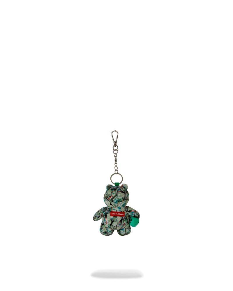 SPRAYGROUND MONEY BANKS BEAR KEYCHAIN