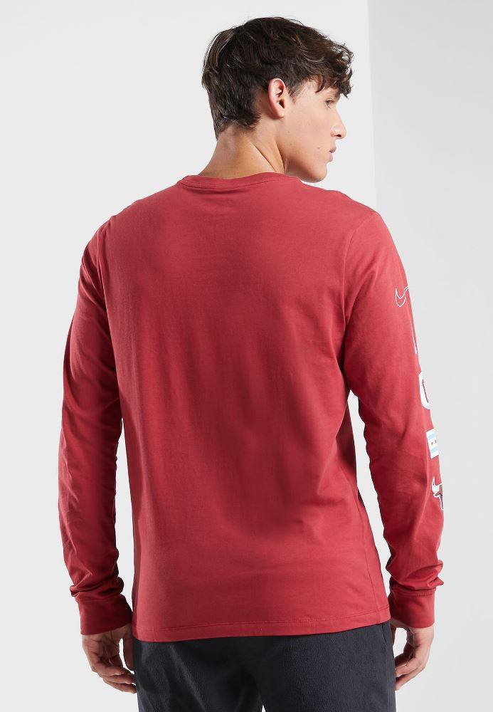 NIKE NBA CHICAGO BULLS CITY EDITION LONG-SLEEVE TEE