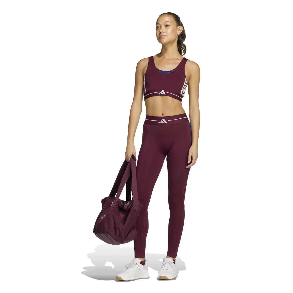 ADIDAS HYPERGLAM 3-STRIPES COLOR BLOCK LIGHT SUPPORT BRA