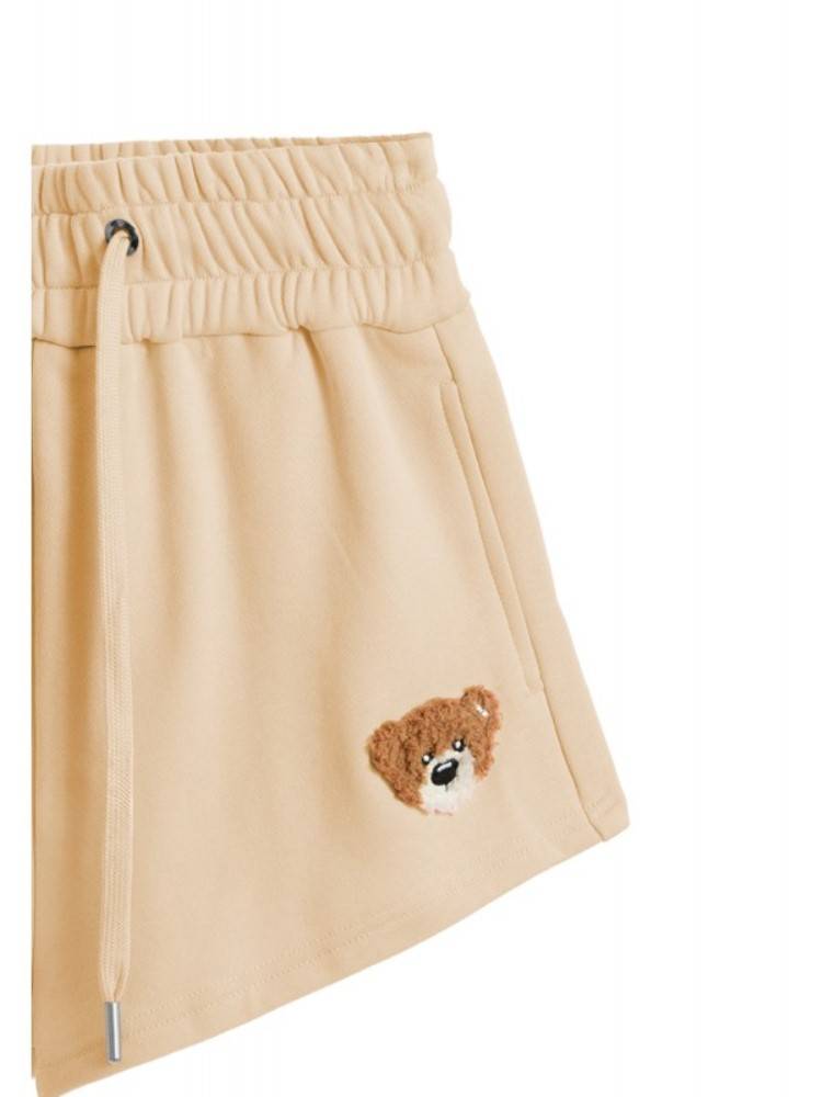 MWM TEDDY BEAR FLOCK PATCH REGULAR FIT SHORTS WOMEN