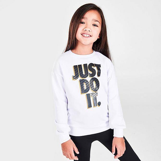 NIKE LITTLE GIRLS GO FOR GOLD  SET Crewneck Sweatshirt and Leggings