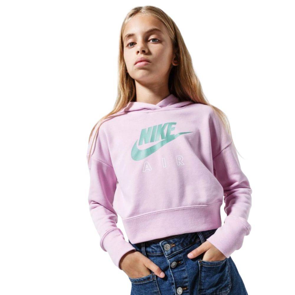 NIKE GIRLS AIR CROPPED FT HOODIE