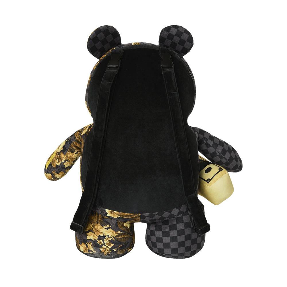 SPRAYGROUND GOLD FLORAL REMIX MONEYBEAR BACKPACK