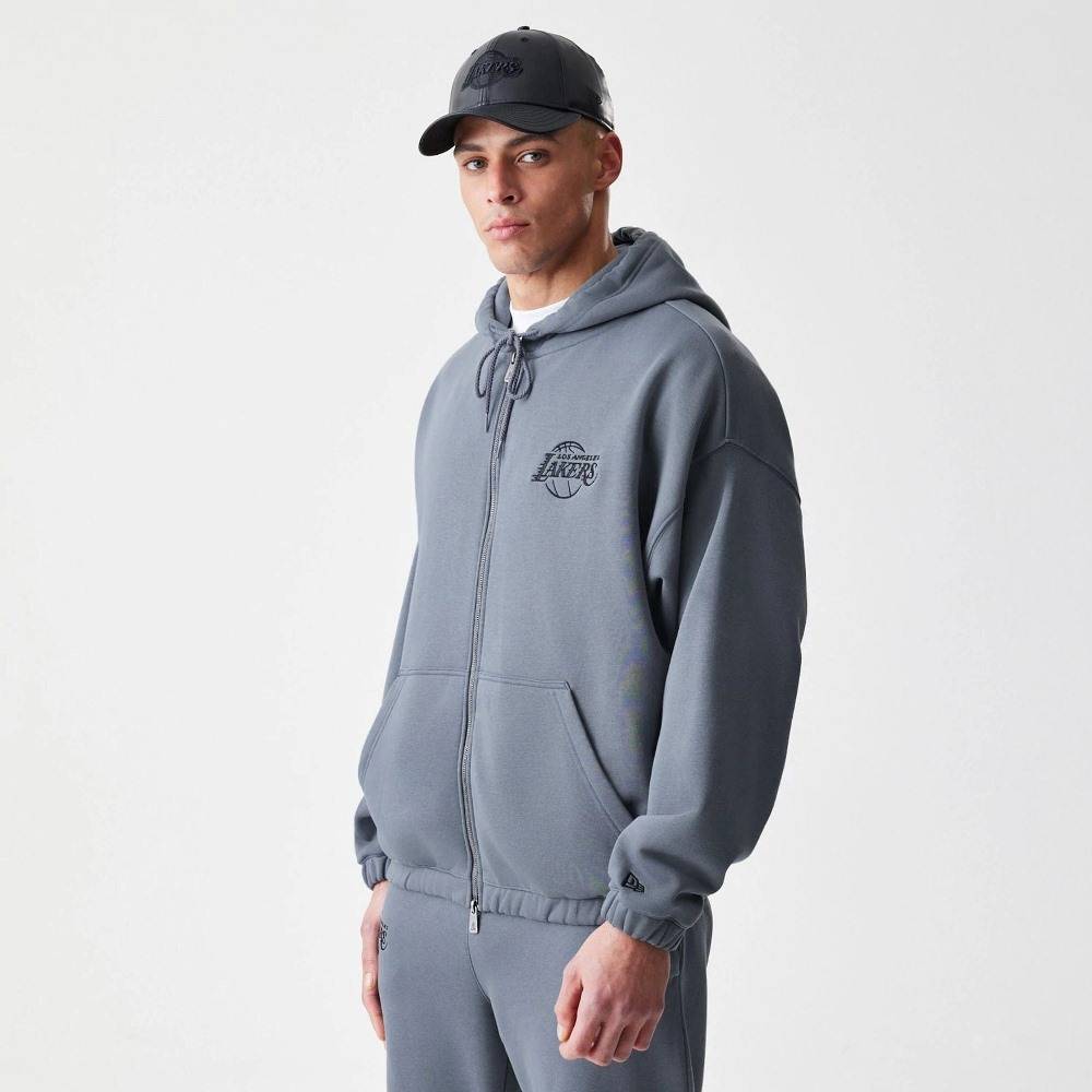 NEW ERA NBA LINEAR OS ZT HOODIE LA LAKERS