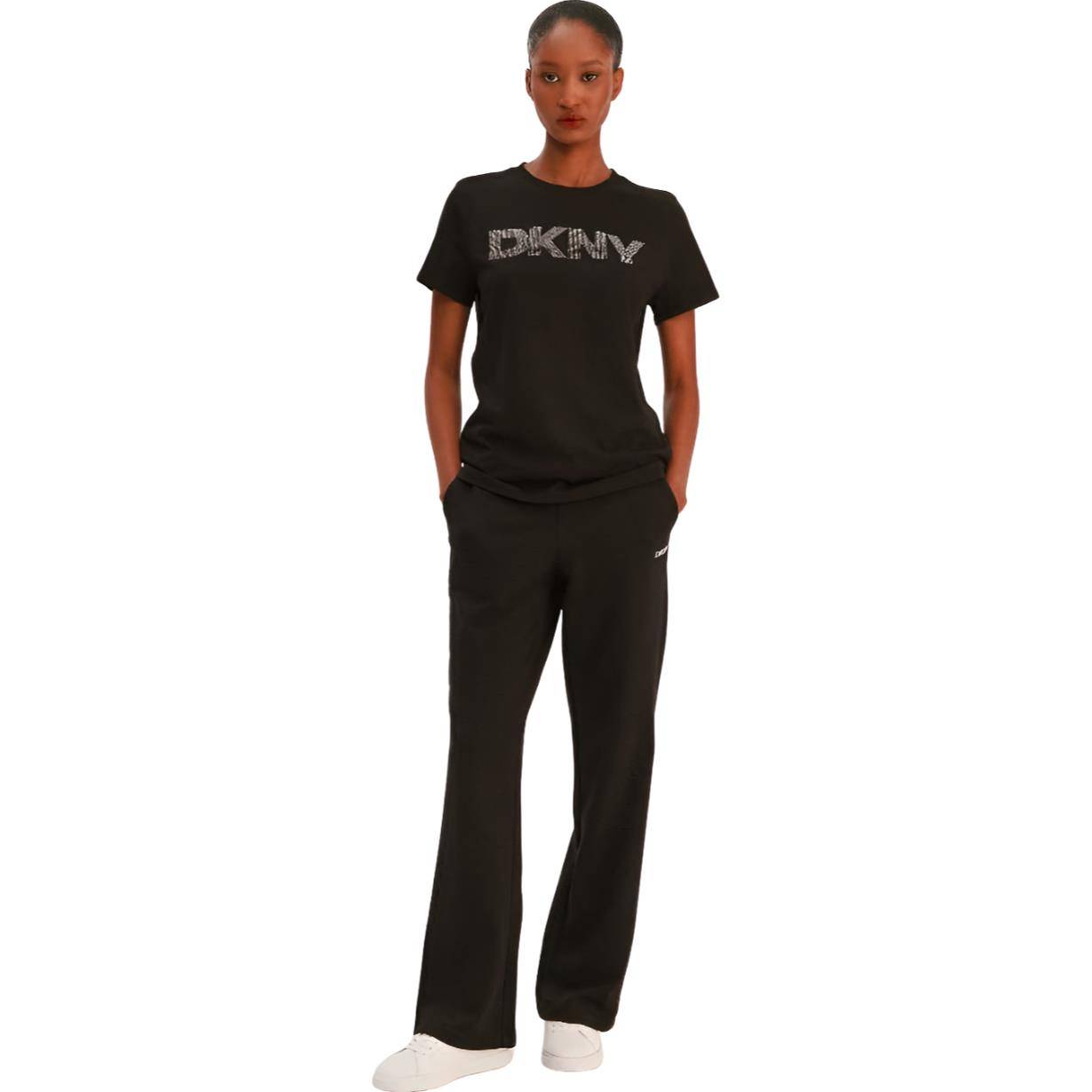 DKNY OMBRE DIAMANTE LOGO SHORT SLEEVE TEE
