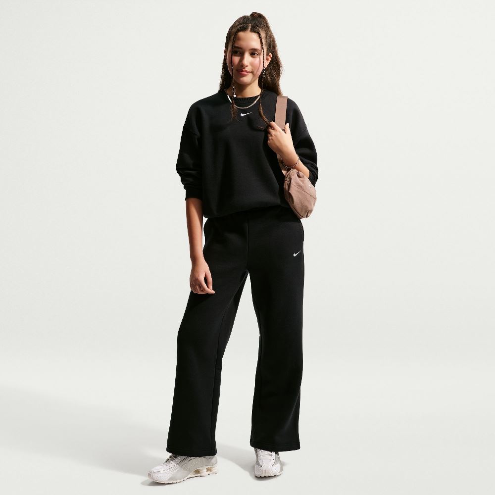 NIKE GIRLS STUDIO FLEECE OPEN-HEM PANT