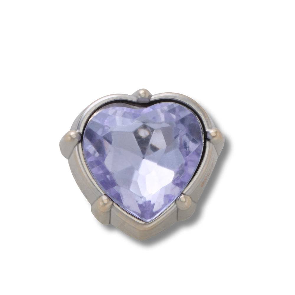 CROCS NIGHTSHADE  SMT GEM HEART JIBBITZ™ CHARM