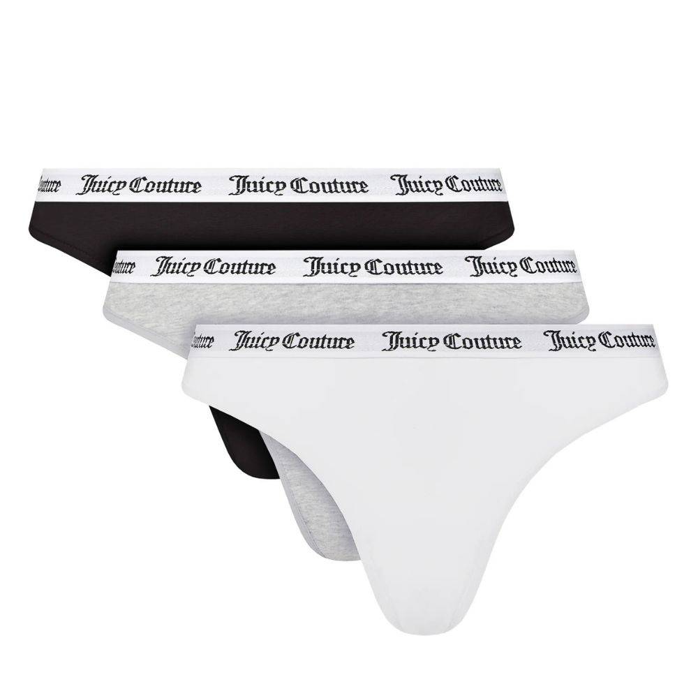 JUICY COUTURE DANA COTTON THONG MULTIPACKS X3