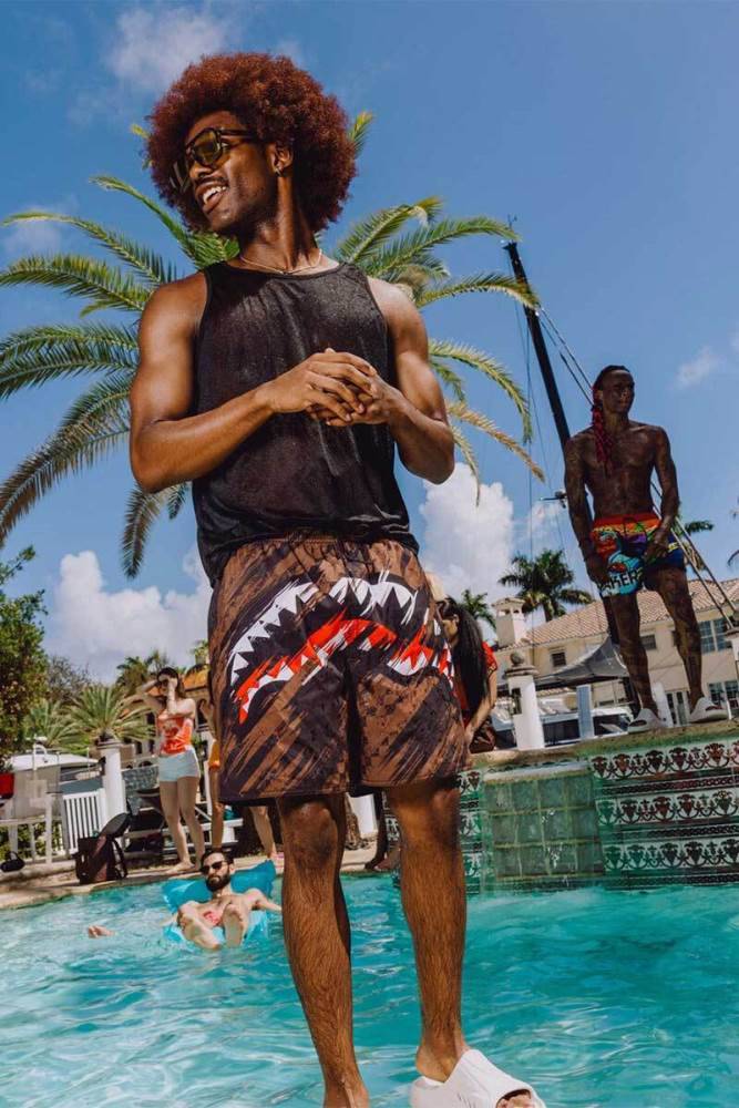SPRAYGROUND SMEARED GRUNGE SWIM SHORT