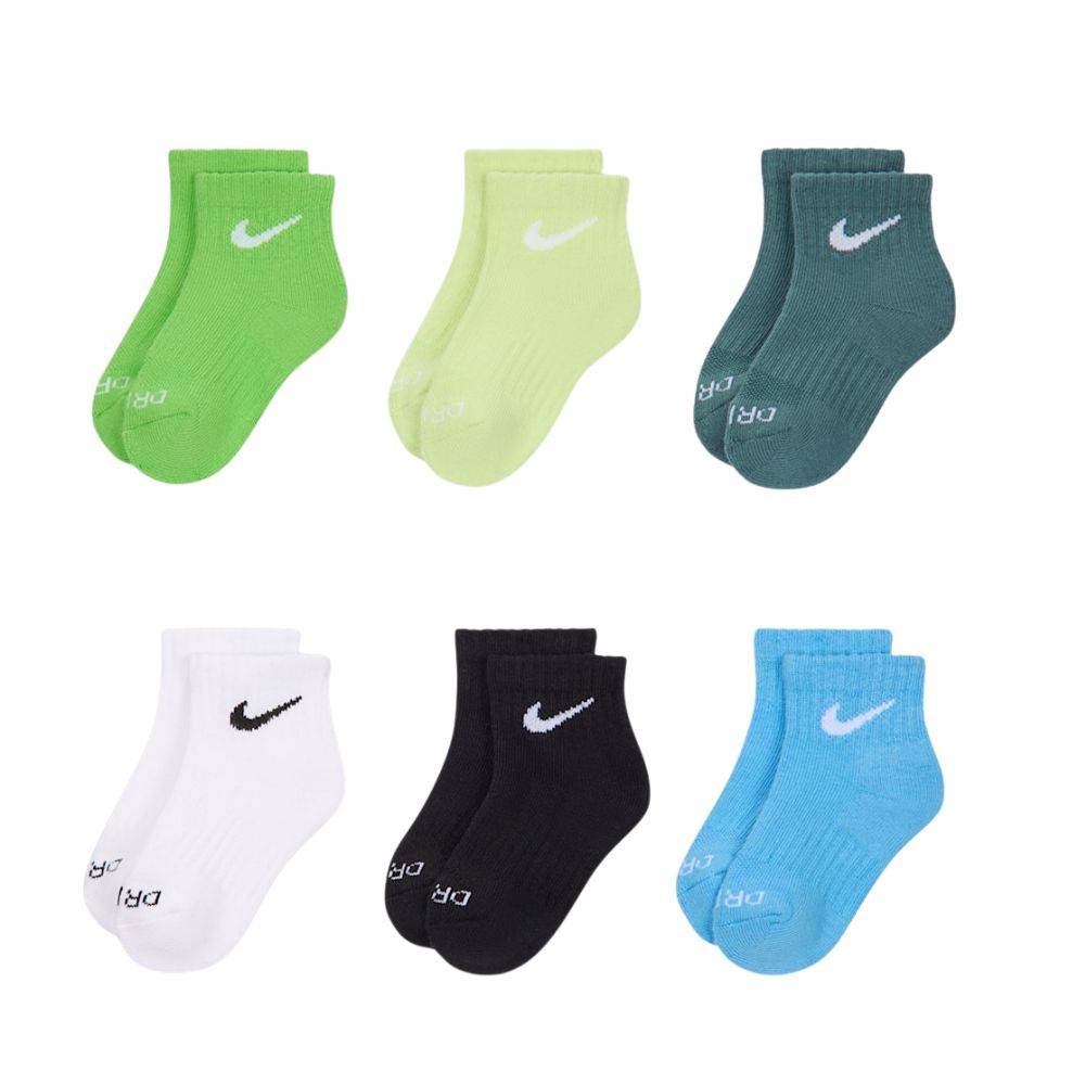 NIKE INFANT SWOOSH 6PK ANKLE SOCKS