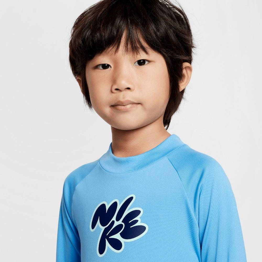 NIKE LITTLE BOYS BUBBLE SCRIPT LONG SLEEVE HYDROGUARD