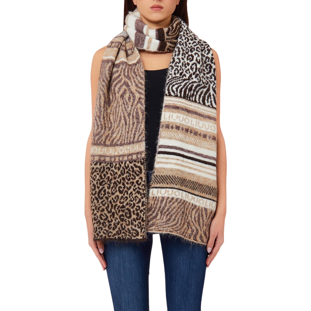 LIU JO SCARF WITH ANIMAL PRINT
