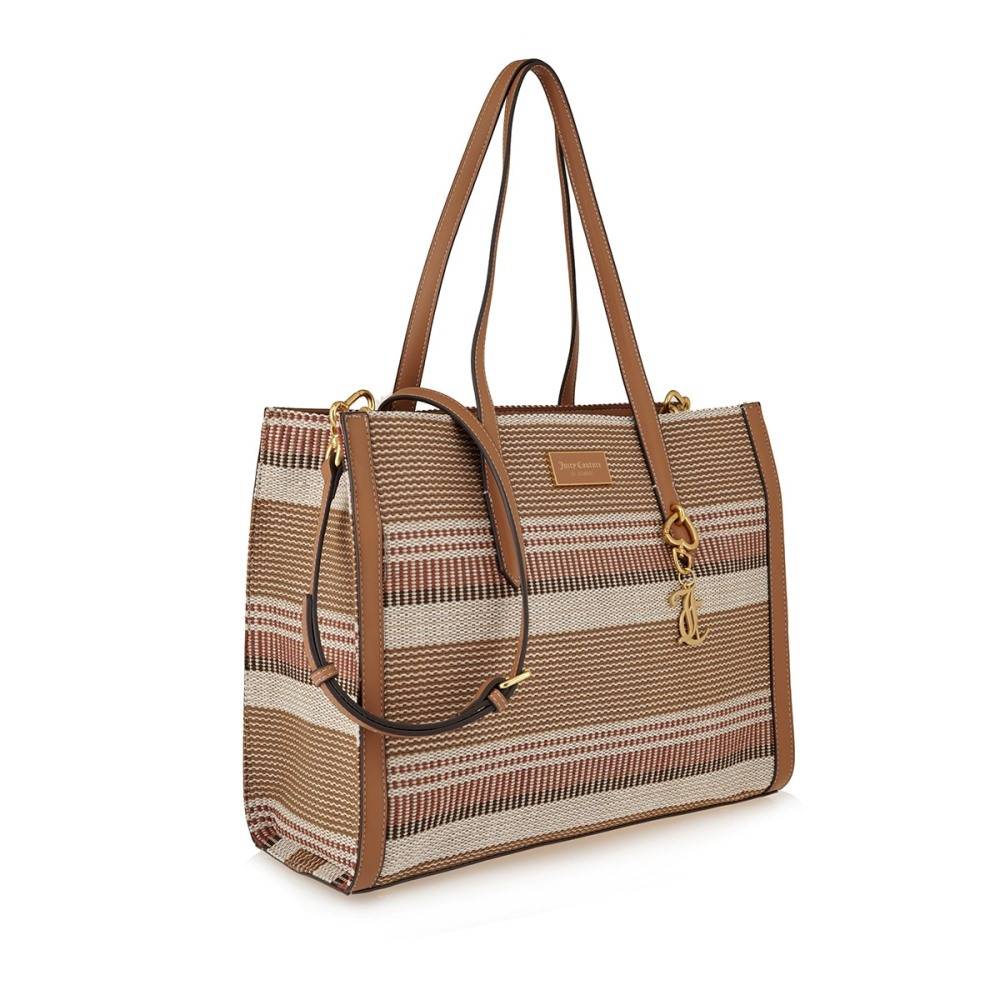 JUICY COUTURE LILY STRAW LARGE SHOPPING BAG