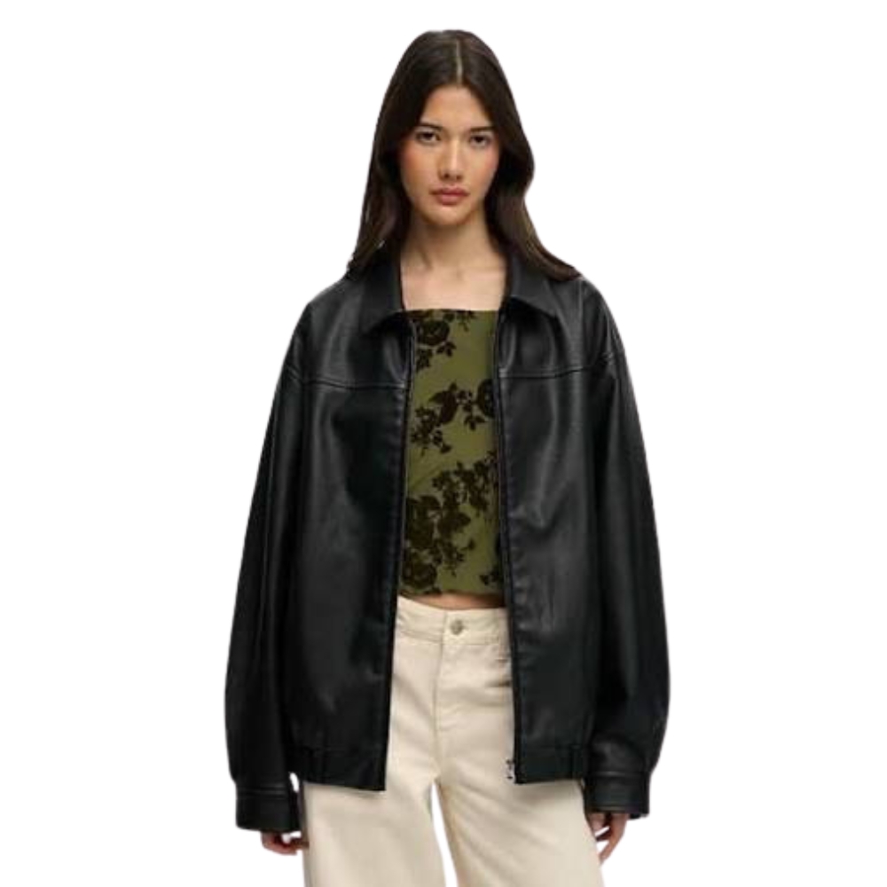 SUPERDRY COLLARED OVERSIZED BOMBER