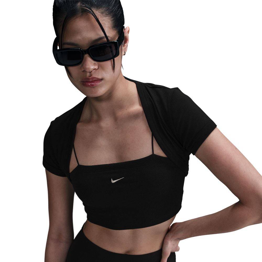NIKE NSW WOMENS CHILL KNIR MINI-RIB-IN-1 TOP