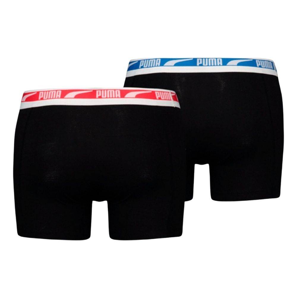 PUMA MULTI LOGO MENS STRIPE BOXER 2P