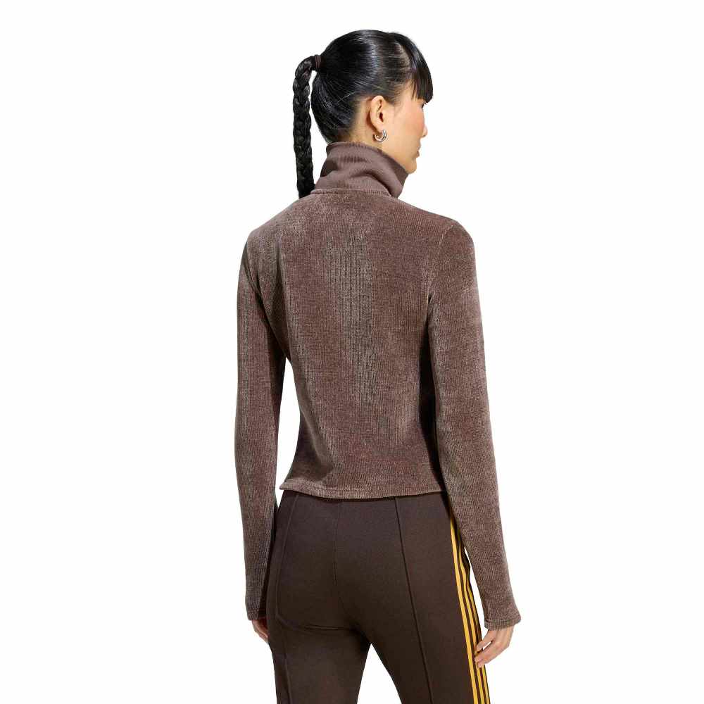 ADIDAS ORIGINALS PREM ESS CHENILLE ZIP UP TRACK CARDIGAN