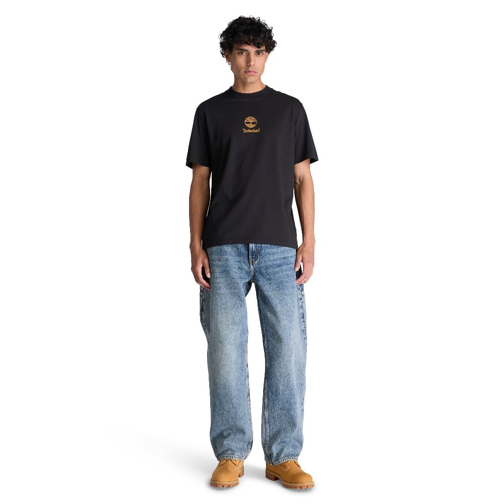 TIMBERLAND PRINT STACK LOGO SHORT SLEEVE TEE