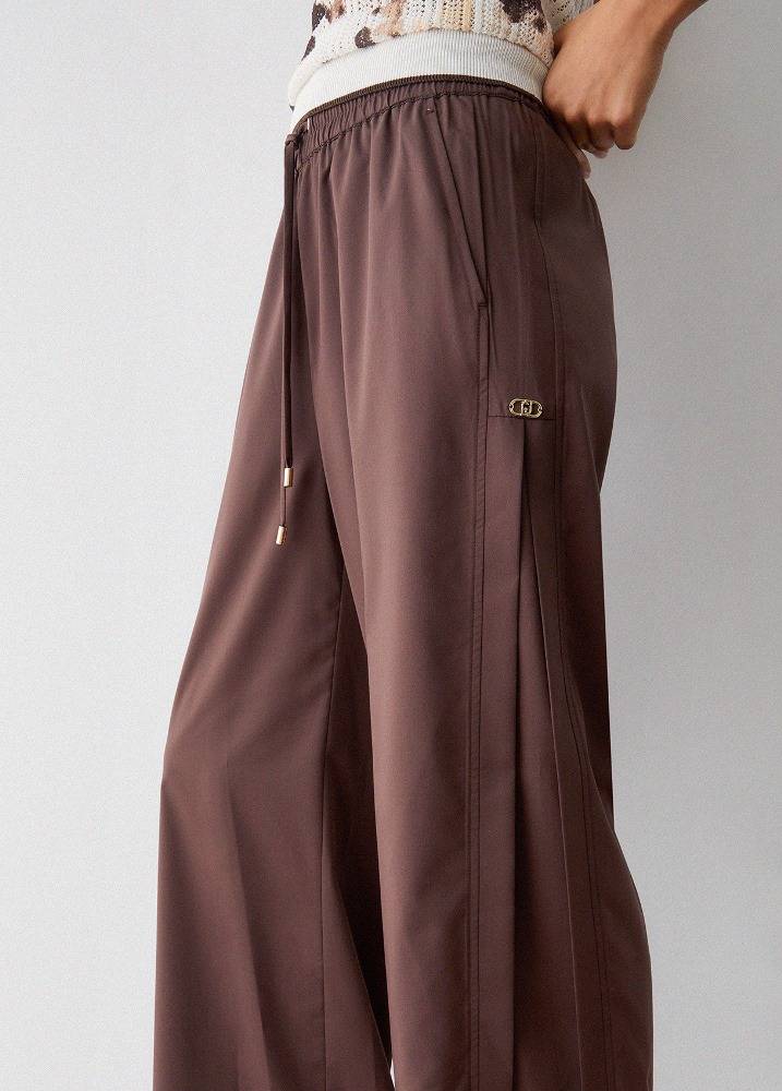 LIU JO TROUSERS WITH SLIT DETAILS