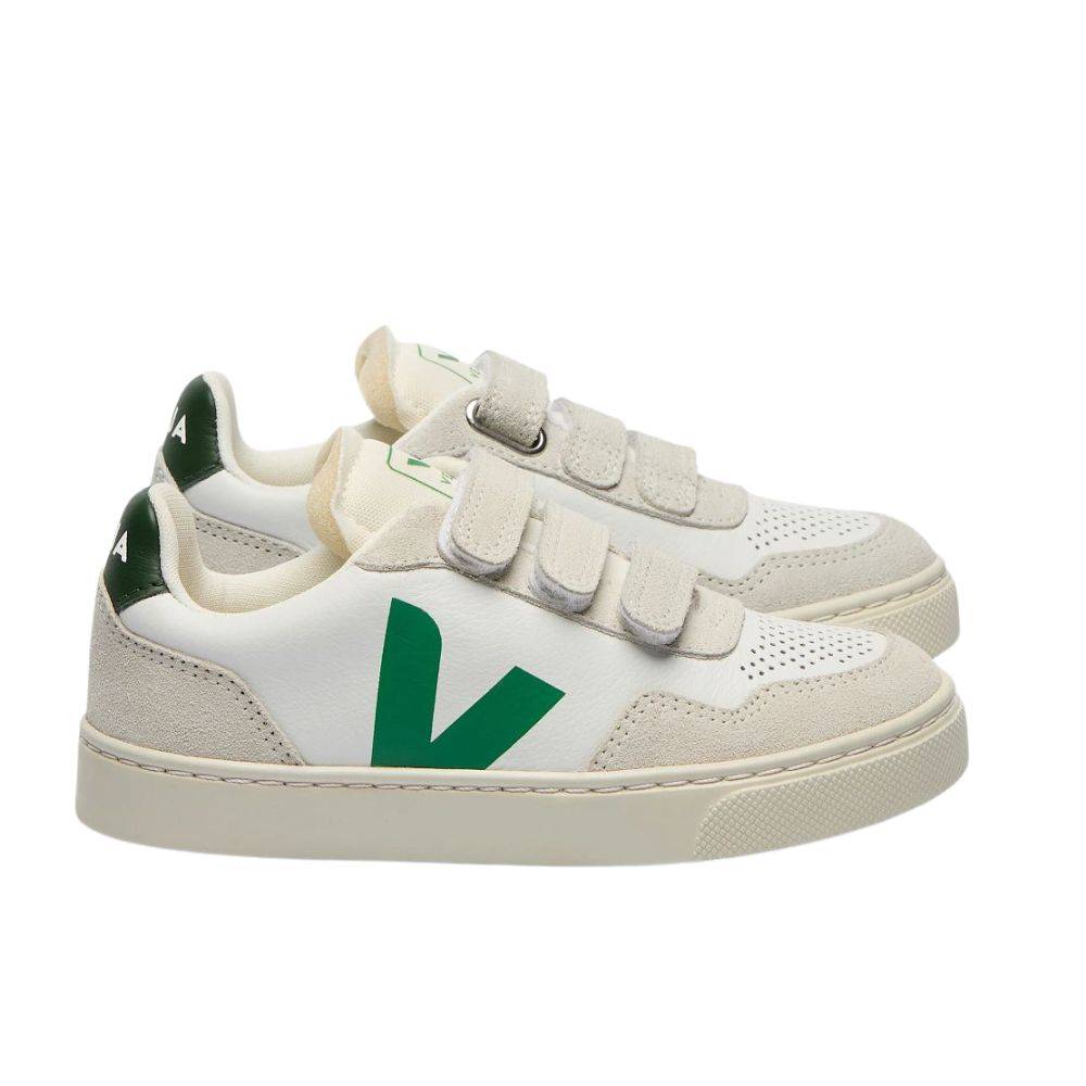 VEJA V-90 ORGANIC TRACED LEATHER KIDS