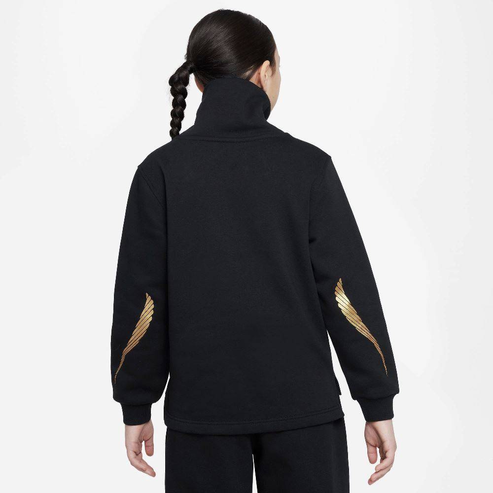 NIKE KIDS FUNNEL NECK LS FLEECE TOP