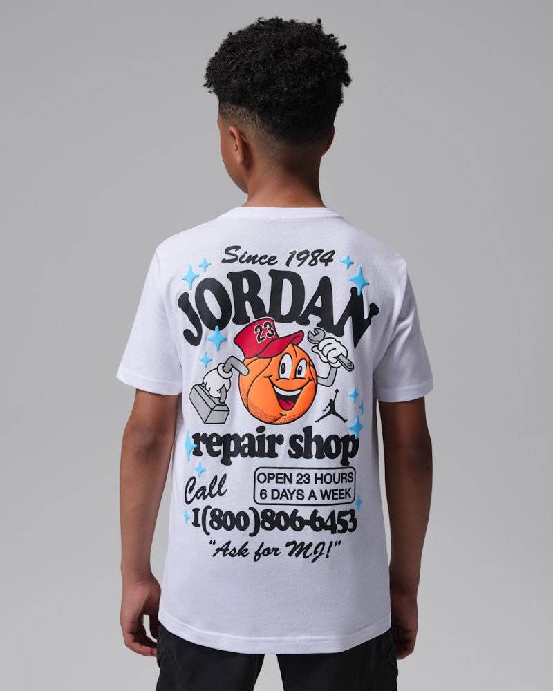 NIKE JORDAN BOYS MJS REPAIR SHOP SS TEE