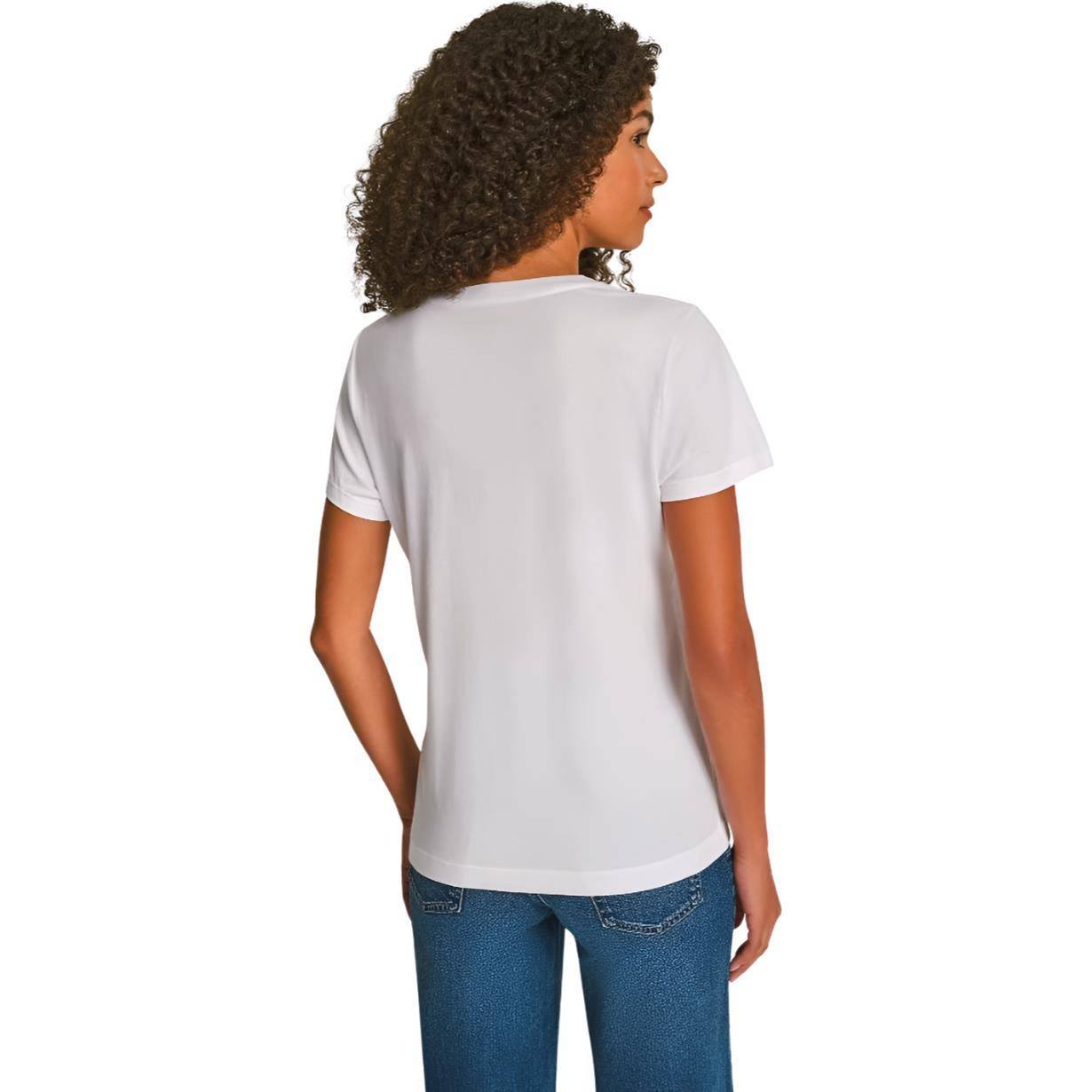 DKNY SEQUIN LOGO CREW NECK TEE