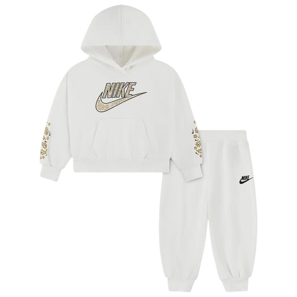 NIKE LITTLE KIDS RETRO FT HOODIE JOGGER SET