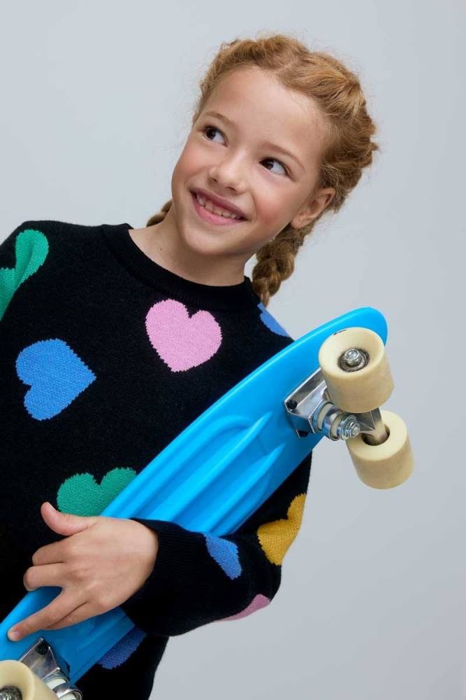 COMPANIA FANTASTICA CANDY PRINT KNIT SWEATER
