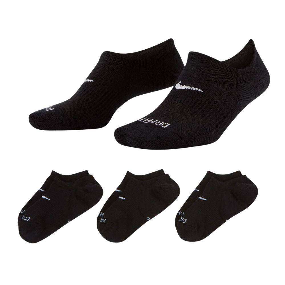 NIKE EVERYDAY PLUS CHSHION FOOTIE 3-PAIRS SOCKS