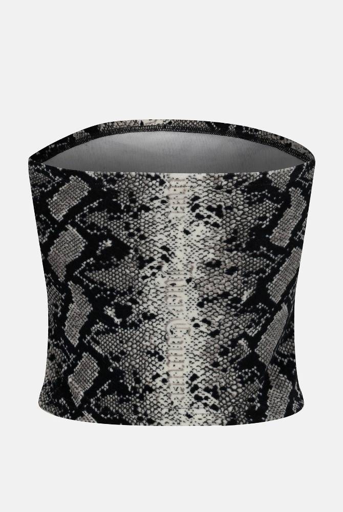 JUICY COUTURE BABEY SNAKE PRINT BOOBTUBE