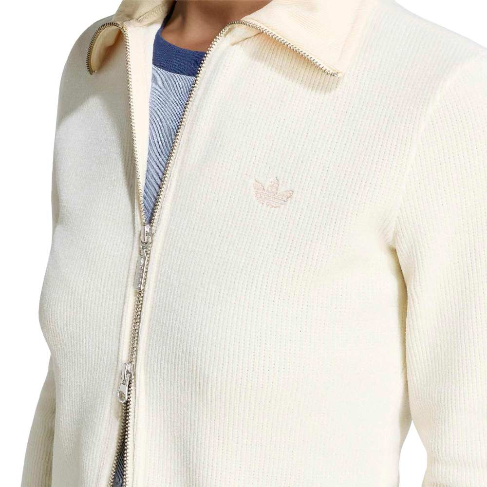 ADIDAS ORIGINALS PREM ESS CHENILLE ZIP UP TRACK CARDIGAN
